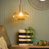 LAMPA wisząca MALOTO 45386/30/62 Lucide szklana OPRAWA loftowy zwis bursztynowy mosiądz