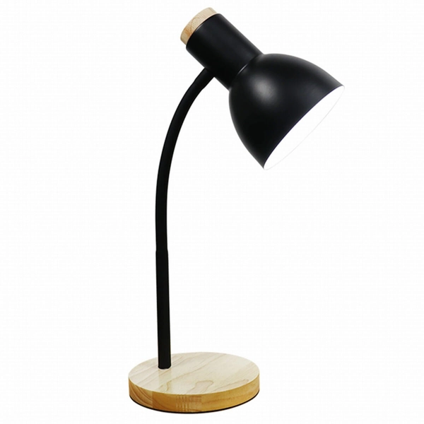 Stojąca lampka na biurko SM-W02-BL metalowa czarny