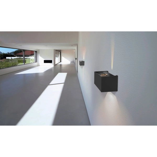 Prostokątna lampa ścienna Gambino AZ1882 LED 12W 3000K IP44 do ogrodu biała