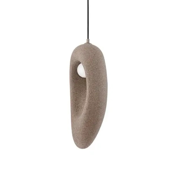 Lampa wisząca nad wyspę LONTIZA LE45338 z żywicy brązowa