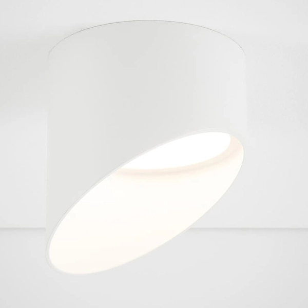 Okrągła lampa sufitowa tuba Hvar 10488 Nowodvorski podtynkowa biała