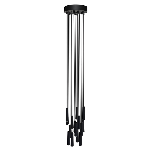 Wisząca lampa loftowa Sura 5123 Shilo tuby metalowe czarne