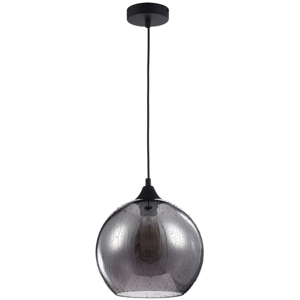 Lampa wisząca Bergen T314-11-B okrągła kulista przydymiona