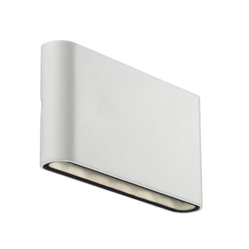 Minimalistyczny kinkiet ogrodowy Kinver 84181001 LED 8,5W 3000K IP54 biały