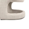 Krzesło do jadalni SHELLY MM001501100356 beżowe taupe tkanina 45cm