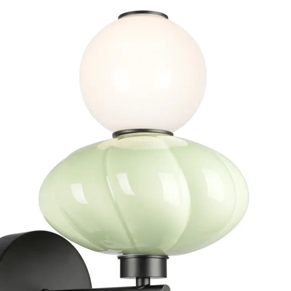 Ceramiczna lampa ścienna Tordi WL-94721-1A-GRN LED 8W 3000K zielona biała
