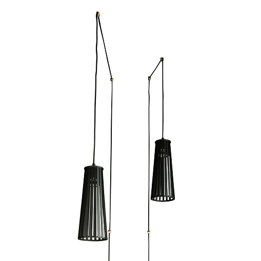 2-płomienna lampa ścienna Dover 9263 czarny kinkiet drewniany hol