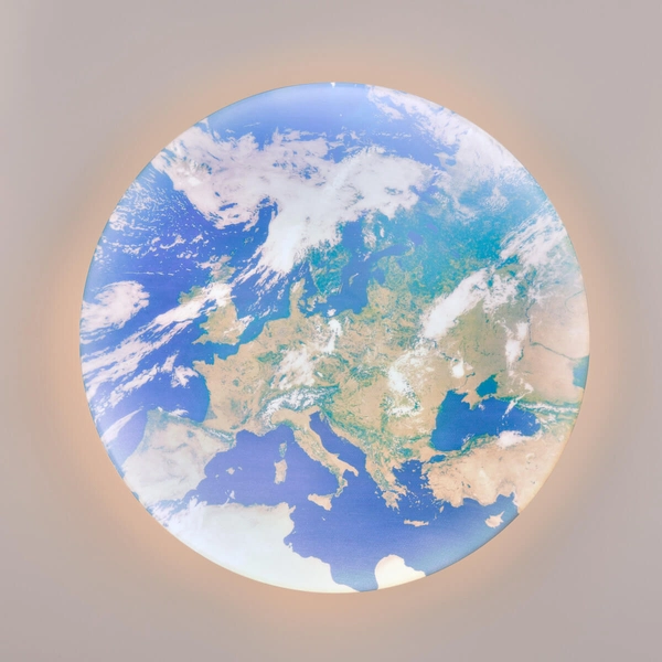 Sufitowa lampa Terra R67471100 LED 15W 3000K IP44 biały niebieski zielony