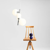 Modernistyczny zwis BLOOM 1091L4 Aldex szklane kule balls chrom