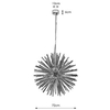 Designerska LAMPA wisząca SOLEIL 107752 Markslojd metalowa OPRAWA gwiazda złota