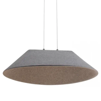 Nieregularna wisząca lampa 23173 LED 12W 3000K panele akustyczne szary