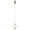 Druciana lampa wisząca Sevil PND-34403-1-HBR LED 5W 3000K diament złoty