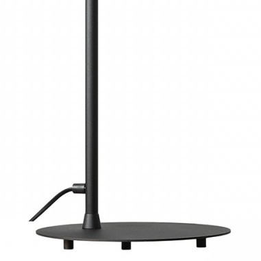 Gabinetowa lampa PURE 1064B1 Aldex biurkowa kula szklana czarna