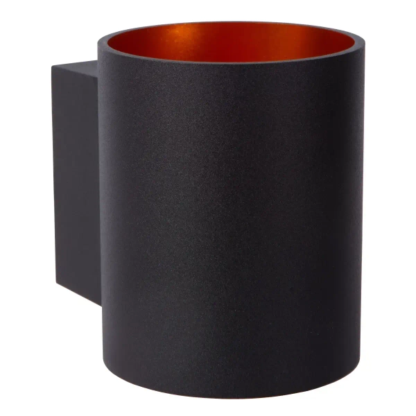 Lampa ścienna góra-dół XERA 23252/01/30 Lucide metalowa tuba czarna złota