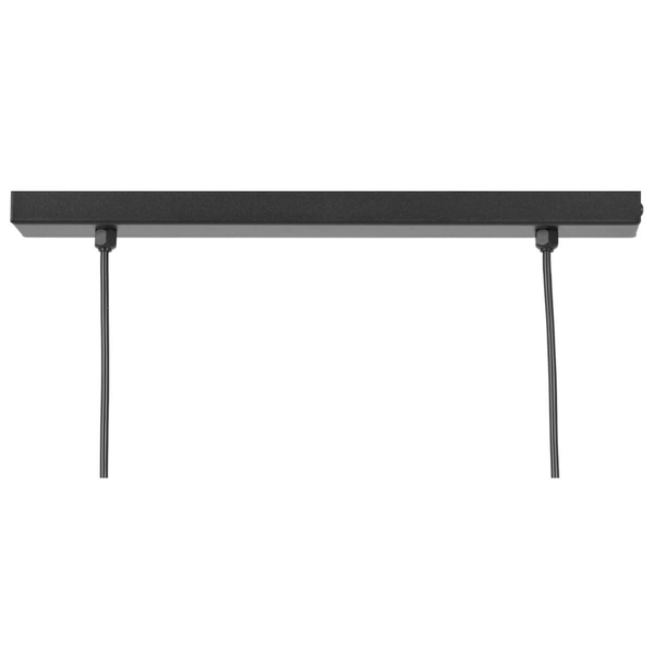 Podwójna lampa wisząca Brus K-5251 minimalistyczna metalowa szklana czarna