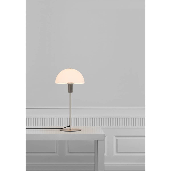 Sypialniana lampka nocna Ellen 2112305032 grzybek srebrny biały