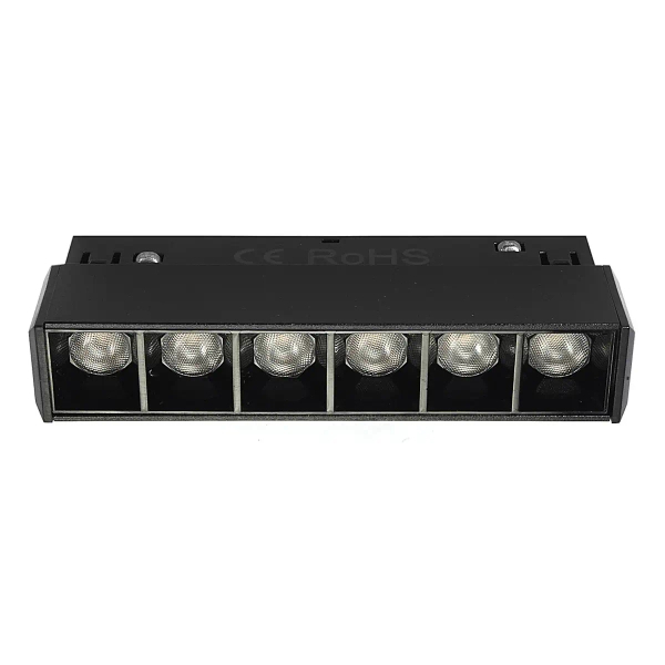 Sufitowa lampa magnetyczna do salonu 1252 LED 6W 3000K do szyn czarna