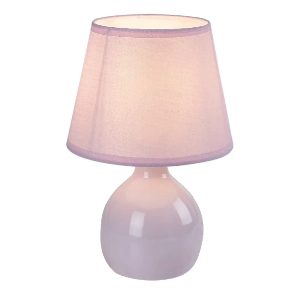 Dziecięca lampa stołowa Ingrid 74078 do sypialni ceramika różowy