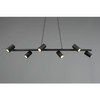 Lampa wisząca na listwie VANTOS DL632302400 Trio metalowa czarny