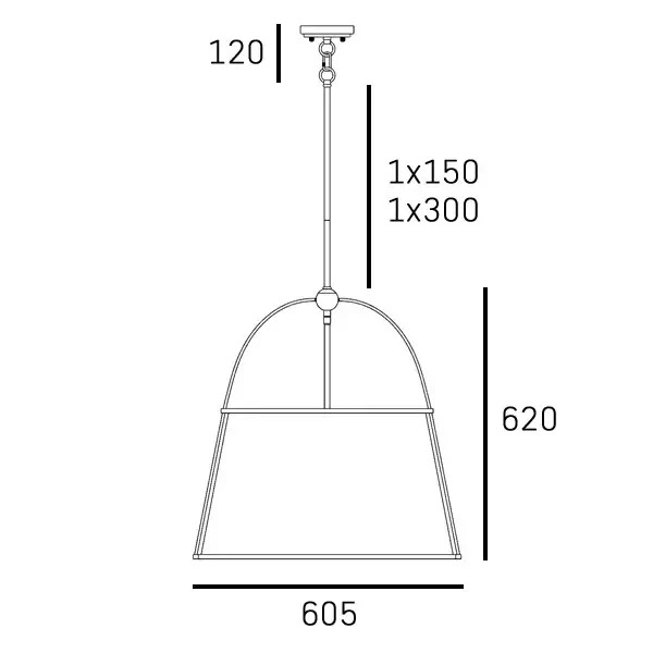 Modernistycza lampa wisząca SAVANNAH biała złota metalowa art deco z abażurem P05545BR-WH