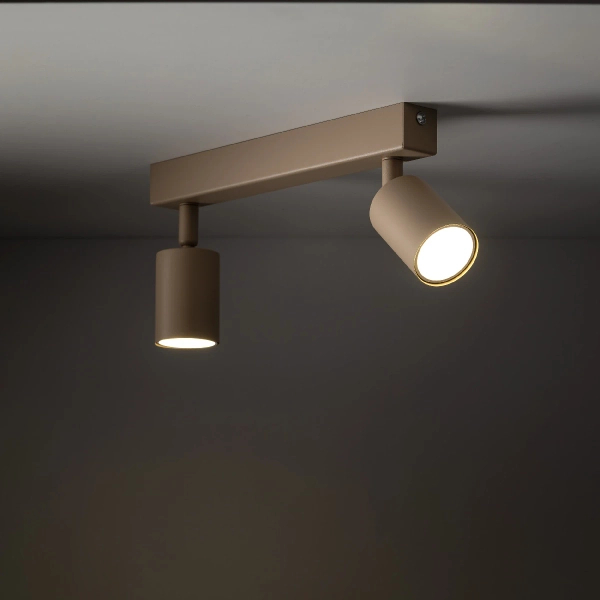 Sufitowa lampa regulowana Nex Sabia 10628 tubki okrągły beżowy