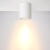 Gipsowa lampa sufitowa Gipsy 35100/11/31 Lucide tubka do jadalni biała