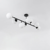 Modernistyczna lampa sufitowa DORADO LP-002/8P BK Light Prestige oprawa loftowa metalowa molekuły czarne białe