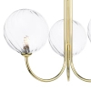Szklana sufitowa lampa Jared JAR0335-22 do jadalni złota przezroczysta