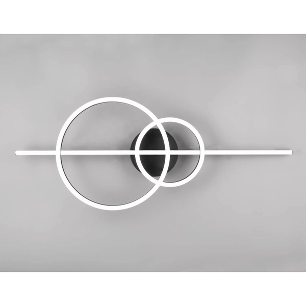 Okrągła lampa sufitowa pilot MONTILLA 643010332 LED 54W 2700-6000K czarny