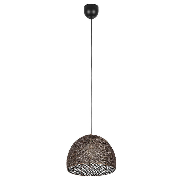 Wiklinowa lampa zwisająca KAMARA 365290104 Trio pleciona patyna