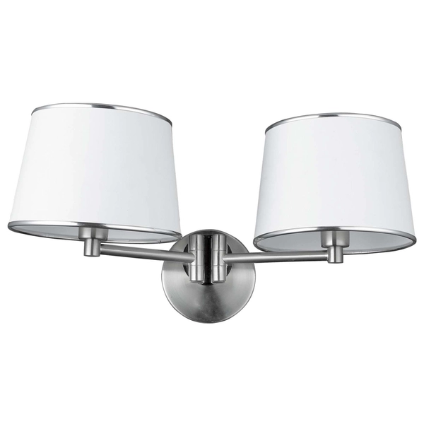 Kinkiet lampa ścienna IBIS 22-01309 metalowa abażurowa patyna ecru