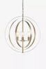 Wisząca lampa retro Orbit złote pierścienie rings do salonu