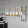 Lampa wisząca Art Deco QN-KIMROSE10-BNB nikiel mosiądz