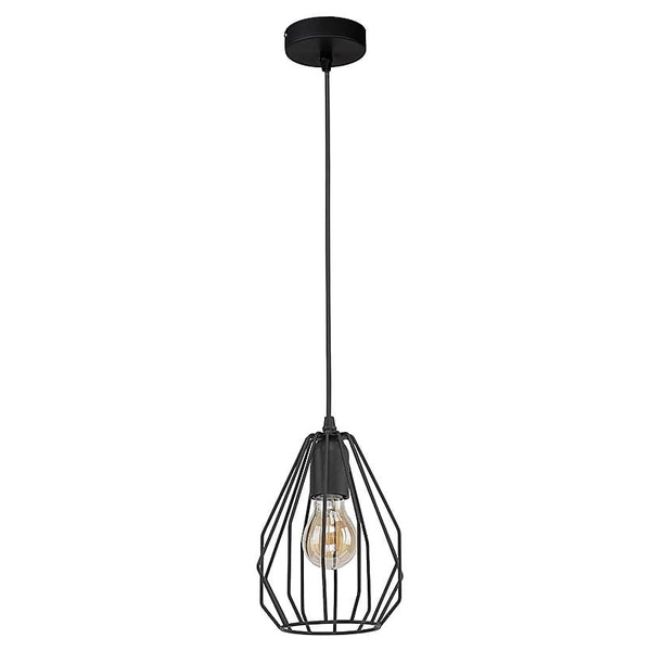 Druciany pojedynczy zwis Brylant 2256 TK Lighting metalowy koszyk czarny