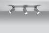 Spot LAMPA sufitowa SPARK SL.0451 metalowa OPRAWA reflektorowa LISTWA regulowane tuby szare