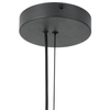 Lampa wisząca ze szklanym kloszem ENZO ST-F22020601-D60 black czarny złoty