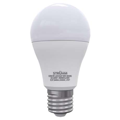 Żarówka  ERSTE 02753 Ideus   E27 A60   8W 560lm 230V   biała ciepła