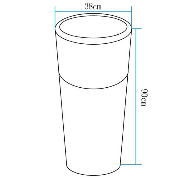 Ledowa lampa ogrodowa Flower ES-FL023 Step LED 5W RGBW IP65 donica biała