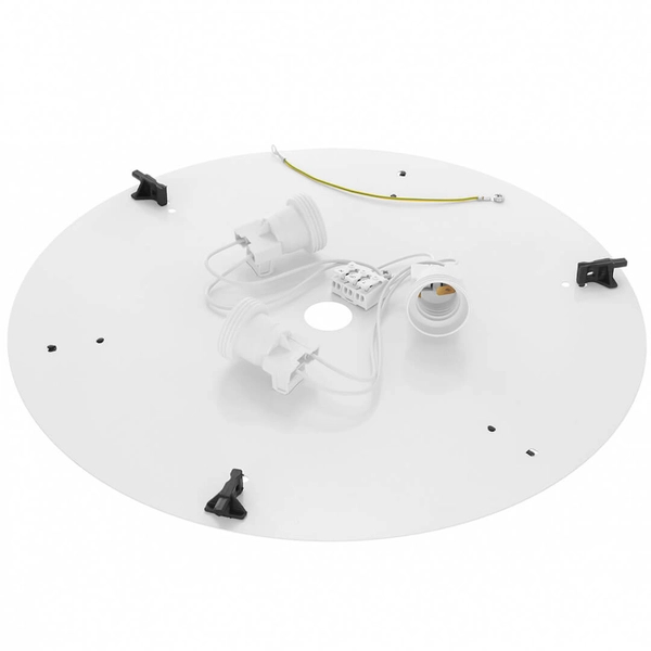 Biały plafon pokojowy 137623620972 okrągły z czujnikiem