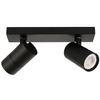 Sufitowa LAMPA plafon LACONI SPL-2813-2B-BL Italux regulowana OPRAWA metalowe reflektorki na listwie czarne