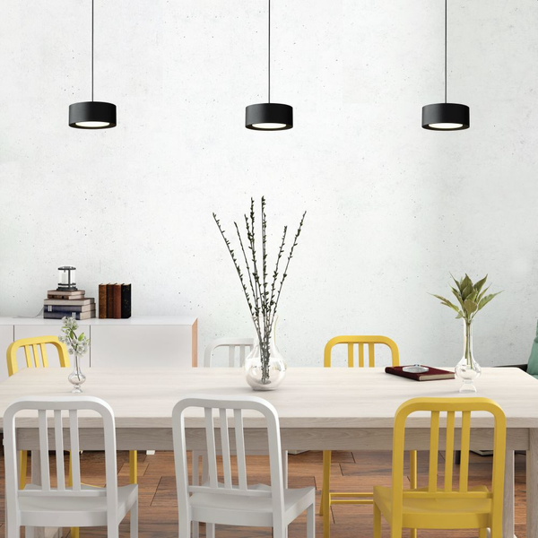 Wisząca lampa nad stół Braket 522901102 Elkim LED 6W 3000K okrągła biała