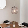 Geometryczna lampa wisząca Armour 72817 do salonu chrom