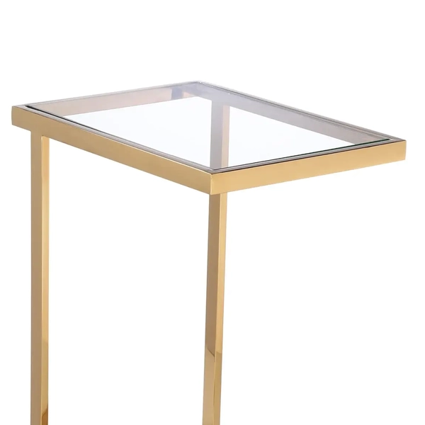 Funkcjonalny stolik szklany Hudson HU-ST1551AU Cosmolight złoty