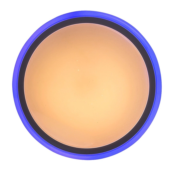 Plafon LAMPA sufitowa LEONIE 1510 Rabalux okrągła OPRAWA z efektem gwiazd LED 24W 3000-6500K z pilotem biała