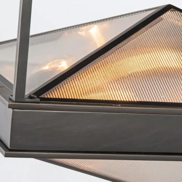 Sufitowy półplafon Cairo QN-CAIRO-SF-UBZ-CR kwadratowy czarny