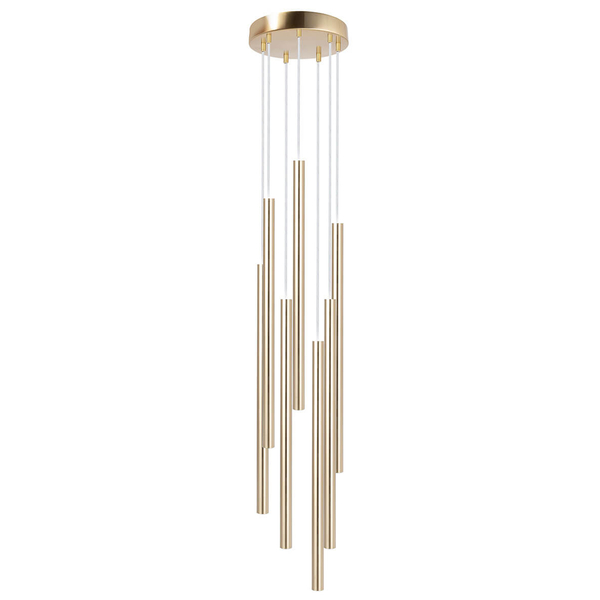 Lampa zwisająca nad stół Sopel 40966 rurki tuba do kuchni złota