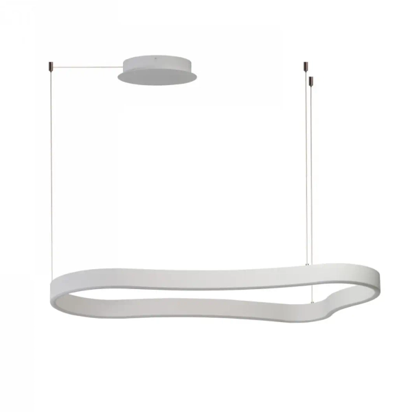 Dekoracyjna lampa wisząca ściemnialna MIRABELLA LED 48W 3000K AZ6752 biała aluminiowa