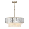 Wisząca lampa kryształowa QN-REVERIE-8P-CPG nad stół szara złota