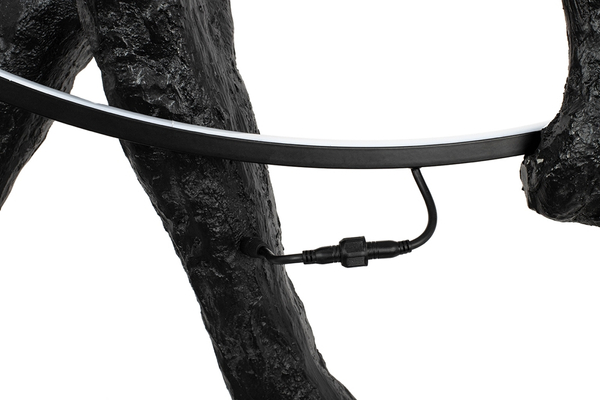 Nowoczesna lampa podłogowa Human LED 62W 3000K czarna