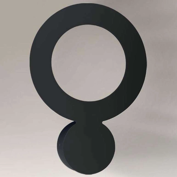 Kinkiet LAMPA ścienna SADO 4457 Shilo metalowa OPRAWA okrągła LED 12W 4000K pierścień circle czarny